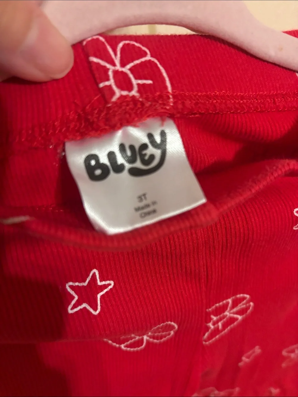 Bluey vibrant red